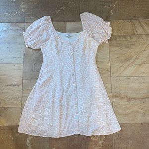 Light pink floral dress
